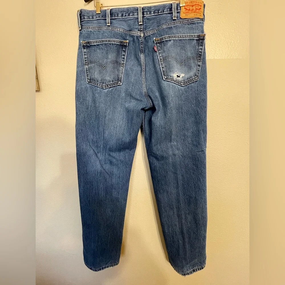 Levi's 550 Men's Straight Blue Jeans 38/34